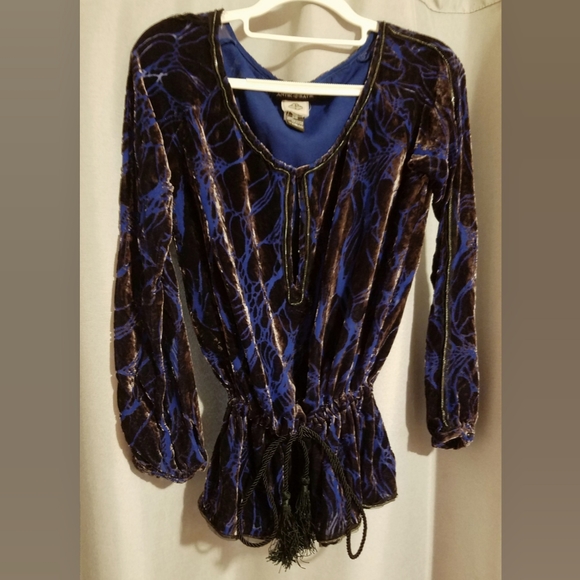 Velvet Peasant Renaissance Top Antik Batik - Picture 1 of 10